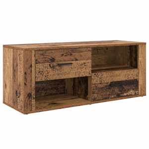 Televizní skříň Staré dřevo 100 x 35 x 40 cm kompozitní dřevo - obrázek 2