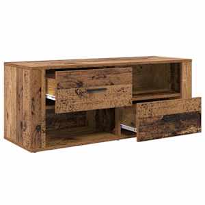 Televizní skříň Staré dřevo 100 x 35 x 40 cm kompozitní dřevo - obrázek 5