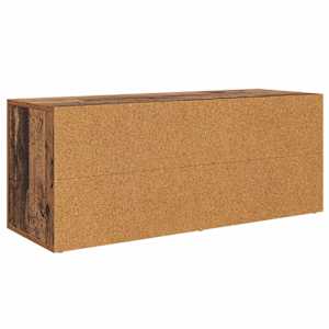 Televizní skříň Staré dřevo 100 x 35 x 40 cm kompozitní dřevo - obrázek 8