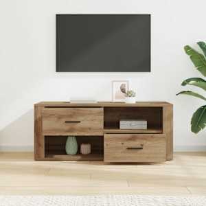 Televizní skříň se zásuvkou Artisanový dub 100 x 35 x 40 cm - obrázek 4