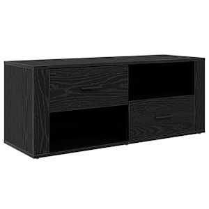 Televizní skříň Černý dub 100 x 35 x 40 cm kompozitní dřevo - obrázek 2
