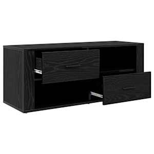 Televizní skříň Černý dub 100 x 35 x 40 cm kompozitní dřevo - obrázek 5