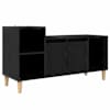 vidaXL Telerikapp 100 x 35 x 55 cm Must tamm Tehispuit