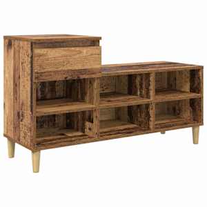 vidaXL Kinga kapp 102 x 36 x 60 cm Tehispuit Vana puit