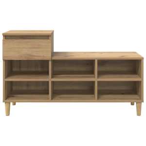 Skříň na obuv 102 x 36 x 60 cm kompozitní dřevo Artisanový dub - obrázek 6