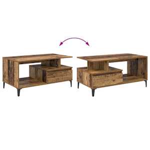 Konferenční stolek Staré dřevo 90 x 49 x 45 cm kompozitní dřevo - obrázek 11