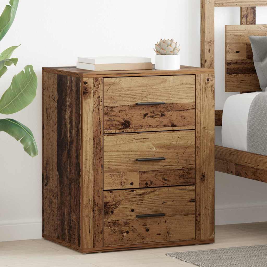 vidaXL Dulap de noapte Lemn vechi 50 x 36 x 60 cm Lemn compozit