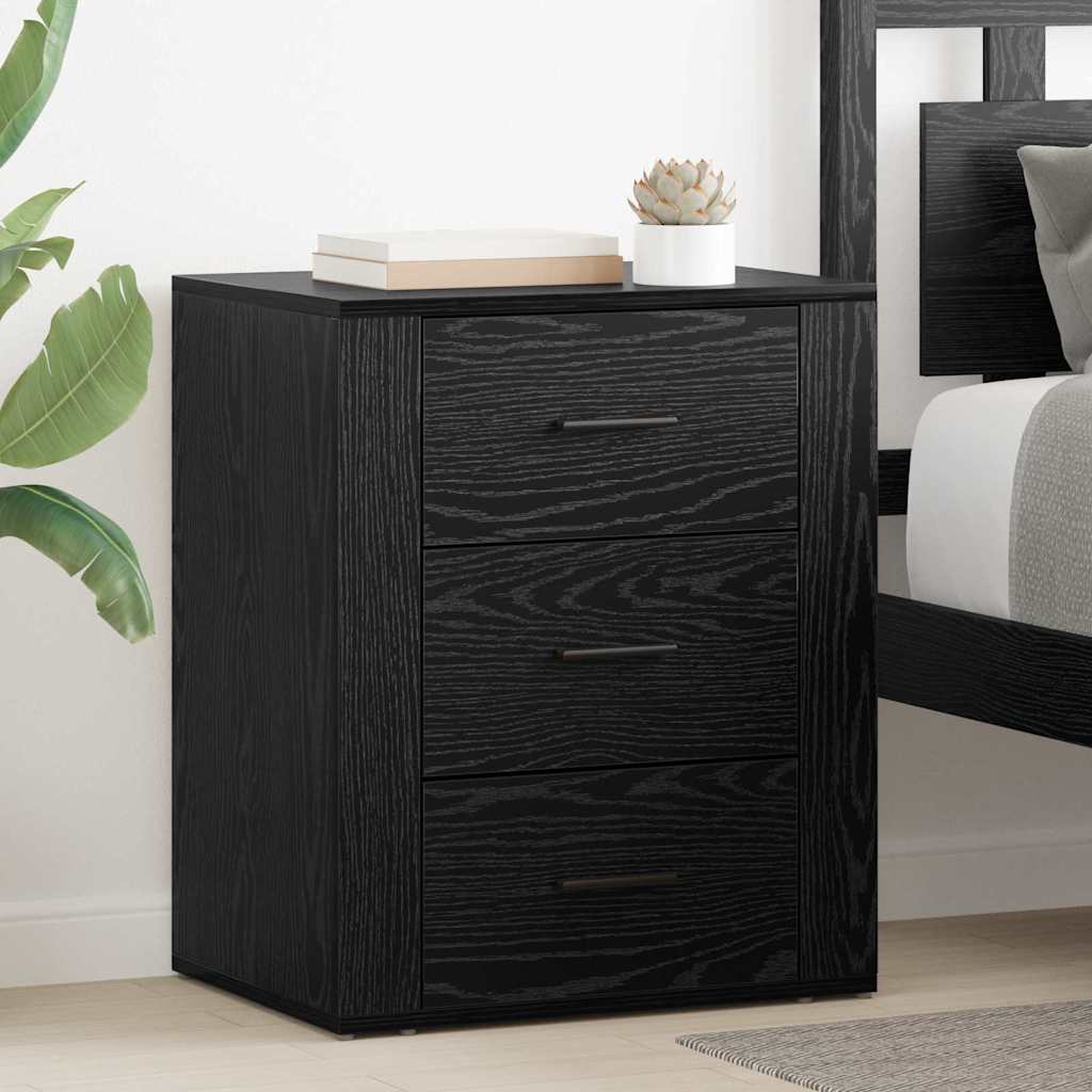 vidaXL Dulap de noapte Stejar negru 50 x 36 x 60 cm Lemn compozit