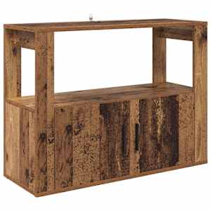 Servírovací skříň Staré dřevo 80 x 30 x 60 cm Kompozitní dřevo - obrázek 2