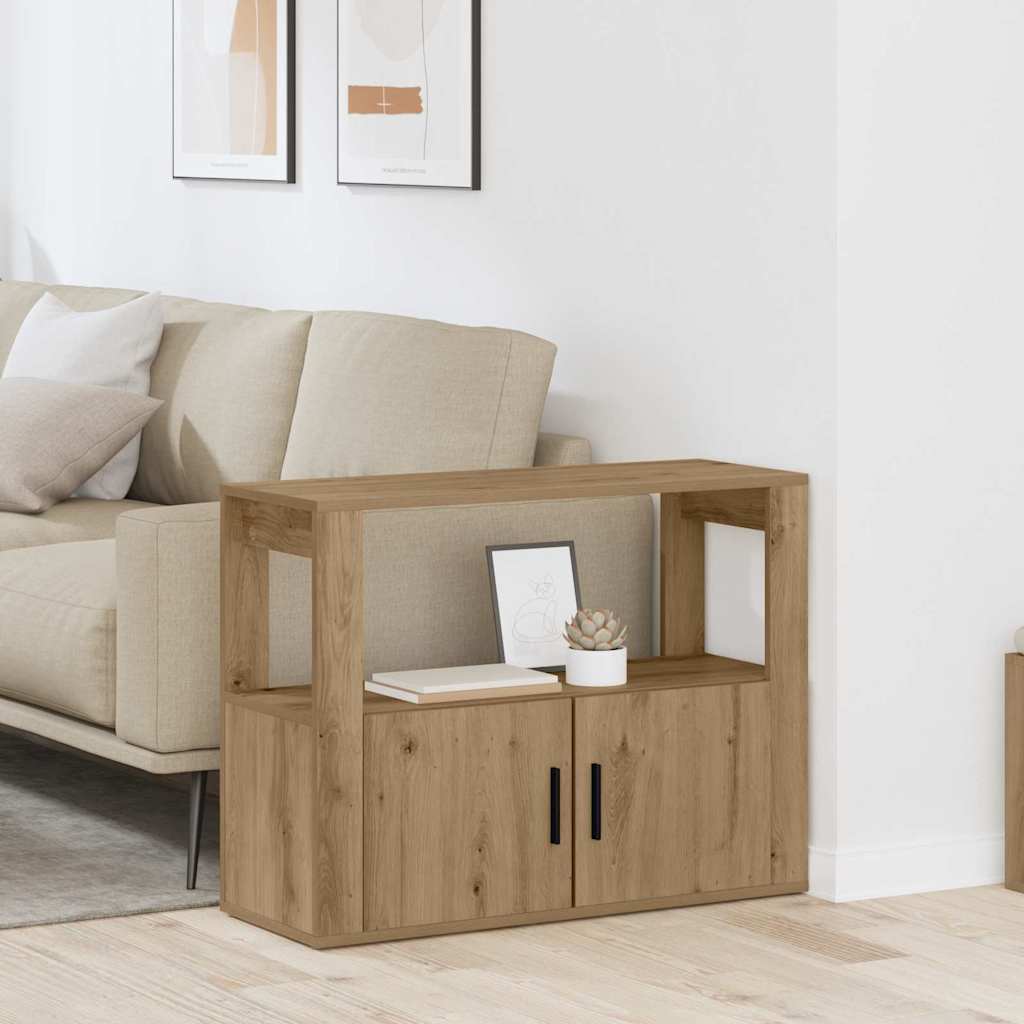 vidaXL Bufet stejar artizanal 80 x 30 x 60 cm Lemn compozit