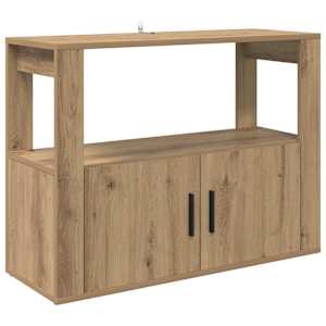 Servírovací skříň dub artisan 80 x 30 x 60 cm Kompozitní dřevo - obrázek 2