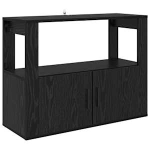 Servírovací skříň Černý dub 80 x 30 x 60 cm Kompozitní dřevo - obrázek 2
