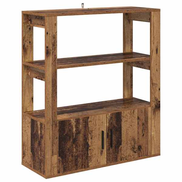 vidaXL K&otilde;ide Vana puit 30 x 80 x 90 cm Tehispuit