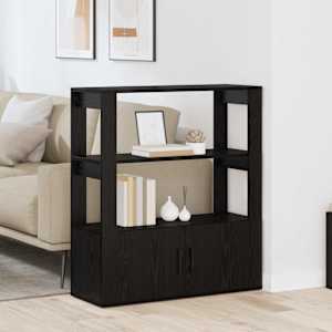 Strani šal Črni hrast 30 x 80 x 90 cm Konstruiran les