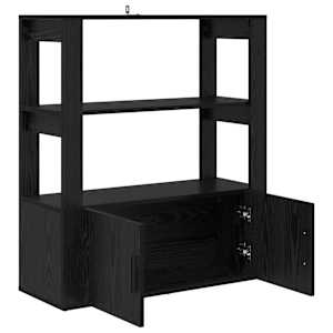 Servírovací skříň Černý dub 30 x 80 x 90 cm Kompozitní dřevo - obrázek 5