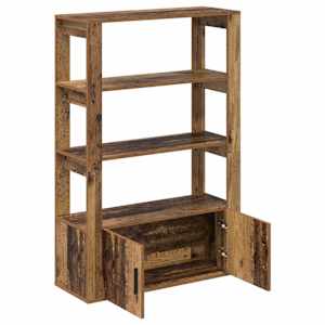 Servírovací skříň Staré dřevo 30 x 80 x 119,5 cm - obrázek 5