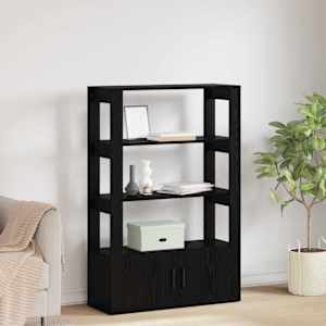 Servírovací skříň Černý dub 30 x 80 x 119,5 cm Kompozitní dřevo - obrázek 1