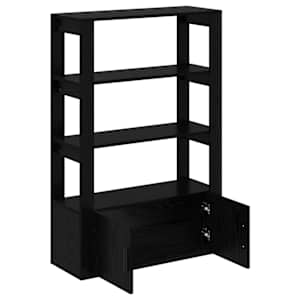 Servírovací skříň Černý dub 30 x 80 x 119,5 cm Kompozitní dřevo - obrázek 5