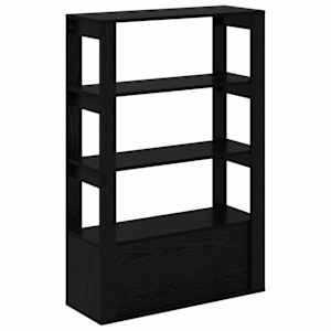 Servírovací skříň Černý dub 30 x 80 x 119,5 cm Kompozitní dřevo - obrázek 8