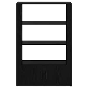 Servírovací skříň Černý dub 30 x 80 x 119,5 cm Kompozitní dřevo - obrázek 6