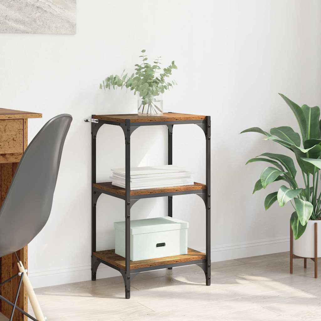 vidaXL Dulap pentru cărți Lemn vechi 40 x 33 x 71 cm Lemn compozit