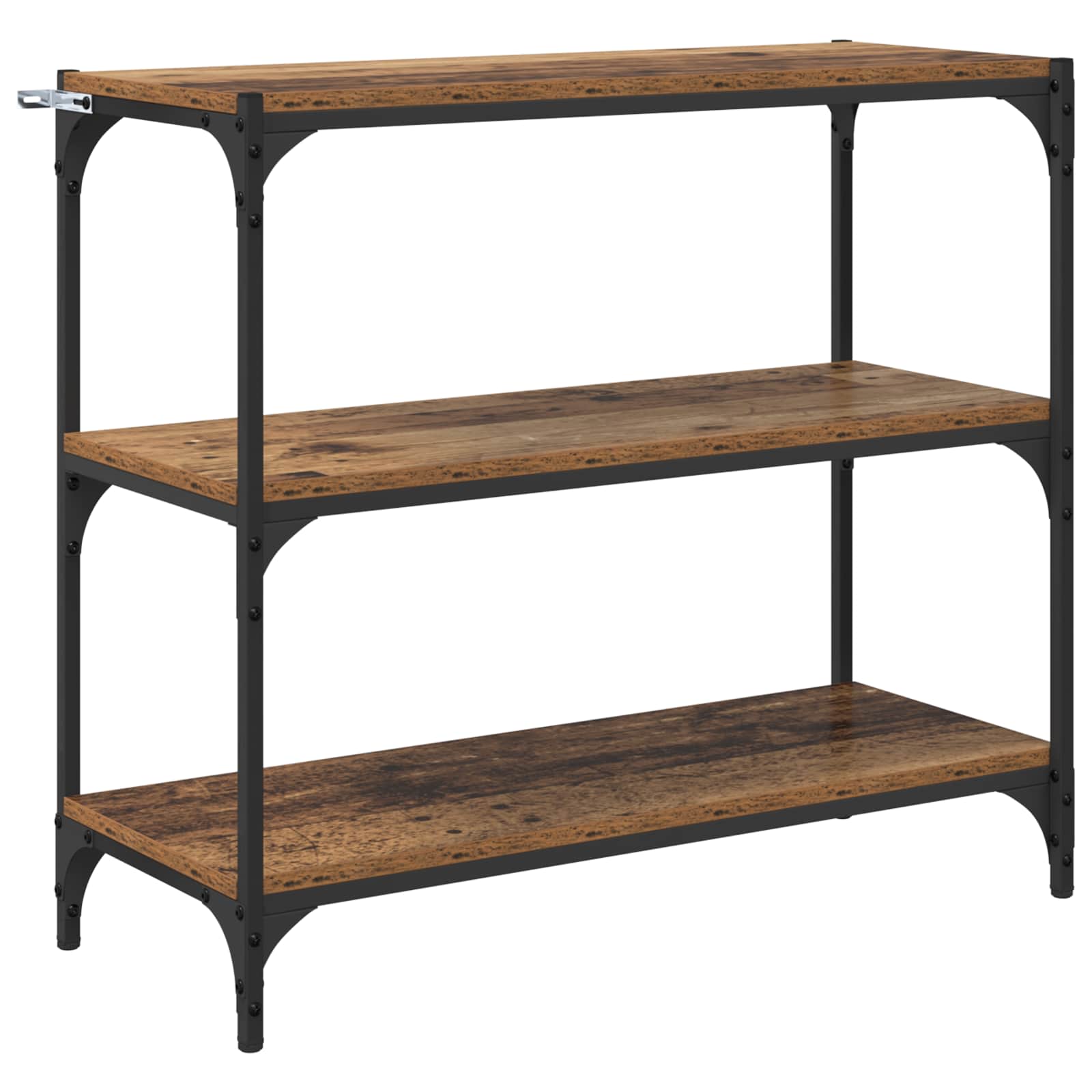 VidaXL Boekenkast Oud Hout 40 X 33 X 70.5 Cm Geengineerd Hout En IJzer