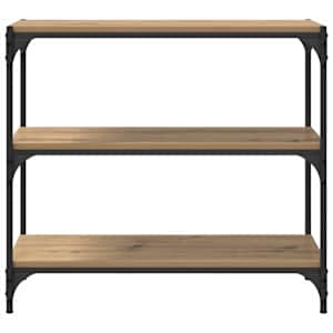 Knihovna 3 úrovní 80 x 33 x 70,5 cm Konstrukční dřevo a železo - obrázek 5
