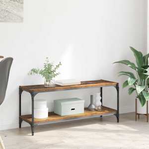 TV omarica Star les 100x33x41cm Inženirski les in železo