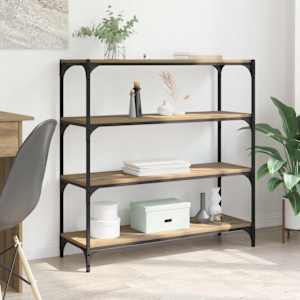 Knjigovni omar Umetni hrast 100 x 33 x 100 cm