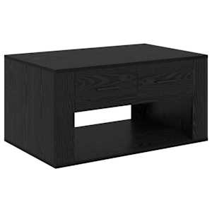 vidaXL Kohvilaud Must tamm 80 x 50 x 40 cm Tehispuit