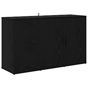 Servírovací skříň Černý dub 100 x 33 x 59.5 cm kompozitní dřevo - obrázek 2