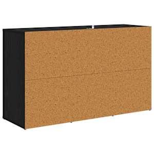 Servírovací skříň Černý dub 100 x 33 x 59.5 cm kompozitní dřevo - obrázek 8