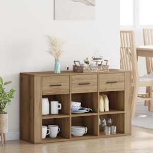Servírovací skříň Artisanový dub 100 x 30 x 59,5 cm - obrázek 1