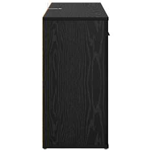 Servírovací skříň Černý dub 100 x 30 x 59,5 cm kompozitní dřevo - obrázek 7