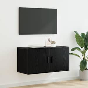 Nástěnný TV kabinet Nástěnný Černý dub 80 x 34.5 x 40 cm - obrázek 1