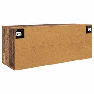 Nástěnný TV kabinet Nástěnný Staré dřevo 100 x 34,5 x 40 cm - obrázek 8