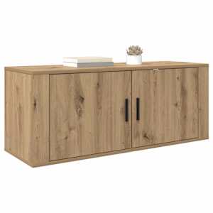 Nástěnný TV kabinet 100 x 34,5 x 40 cm Artisanový dub - obrázek 3
