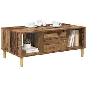 Konferenční stolek se zásuvkou Staré dřevo 90 x 50 x 26.5 cm - obrázek 3