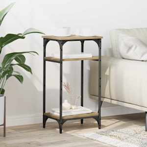 Stranska miza Umetni hrast 40 x 30 x 75 cm Konstruiran les