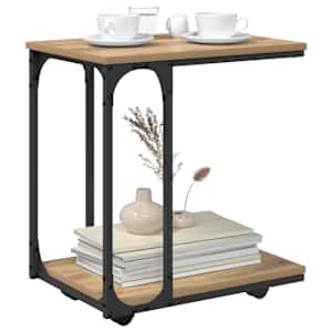 Boční stůl Artisanový dub 50 x 35 x 55.5 cm kompozitní dřevo - obrázek 3