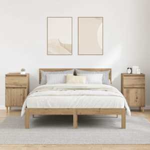 Noční skříňka 2 ks Artisanový dub 40 x 35 x 70 cm - obrázek 4