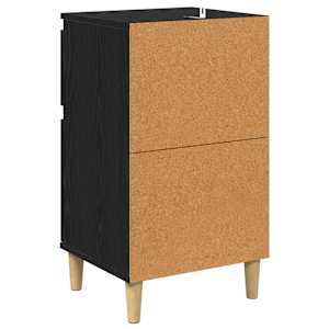 Noční skříňka 2 pcs Černý dub 40 x 35 x 70 cm kompozitní dřevo - obrázek 9