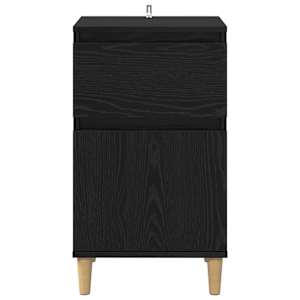 Noční skříňka 2 pcs Černý dub 40 x 35 x 70 cm kompozitní dřevo - obrázek 7