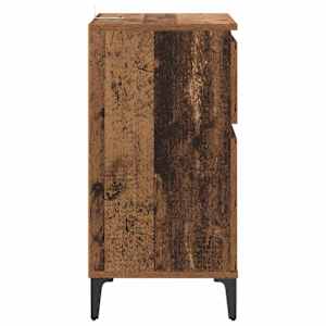 Noční skříňka se zásuvkou 2 pcs Staré dřevo 40 x 35 x 70 cm - obrázek 8
