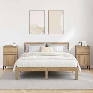Noční skříňka 2 ks Artisanový dub 40 x 35 x 70 cm - obrázek 4