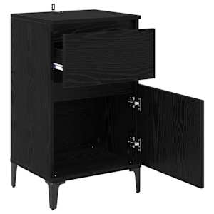 Noční skříňka 2 pcs Černý dub 40 x 35 x 70 cm kompozitní dřevo - obrázek 5