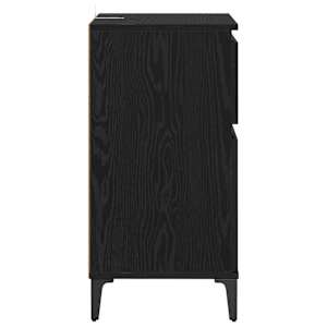 Noční skříňka 2 pcs Černý dub 40 x 35 x 70 cm kompozitní dřevo - obrázek 8