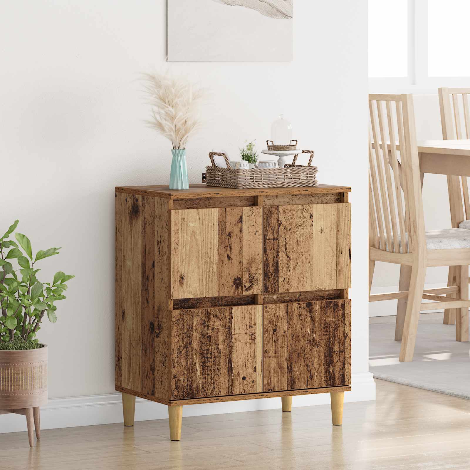 vidaXL Bufet Lemn Vechi 60 x 35 x 70 cm Lemn compozit