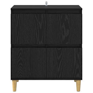 Servírovací skříň Černý dub 60 x 35 x 70 cm kompozitní dřevo - obrázek 6