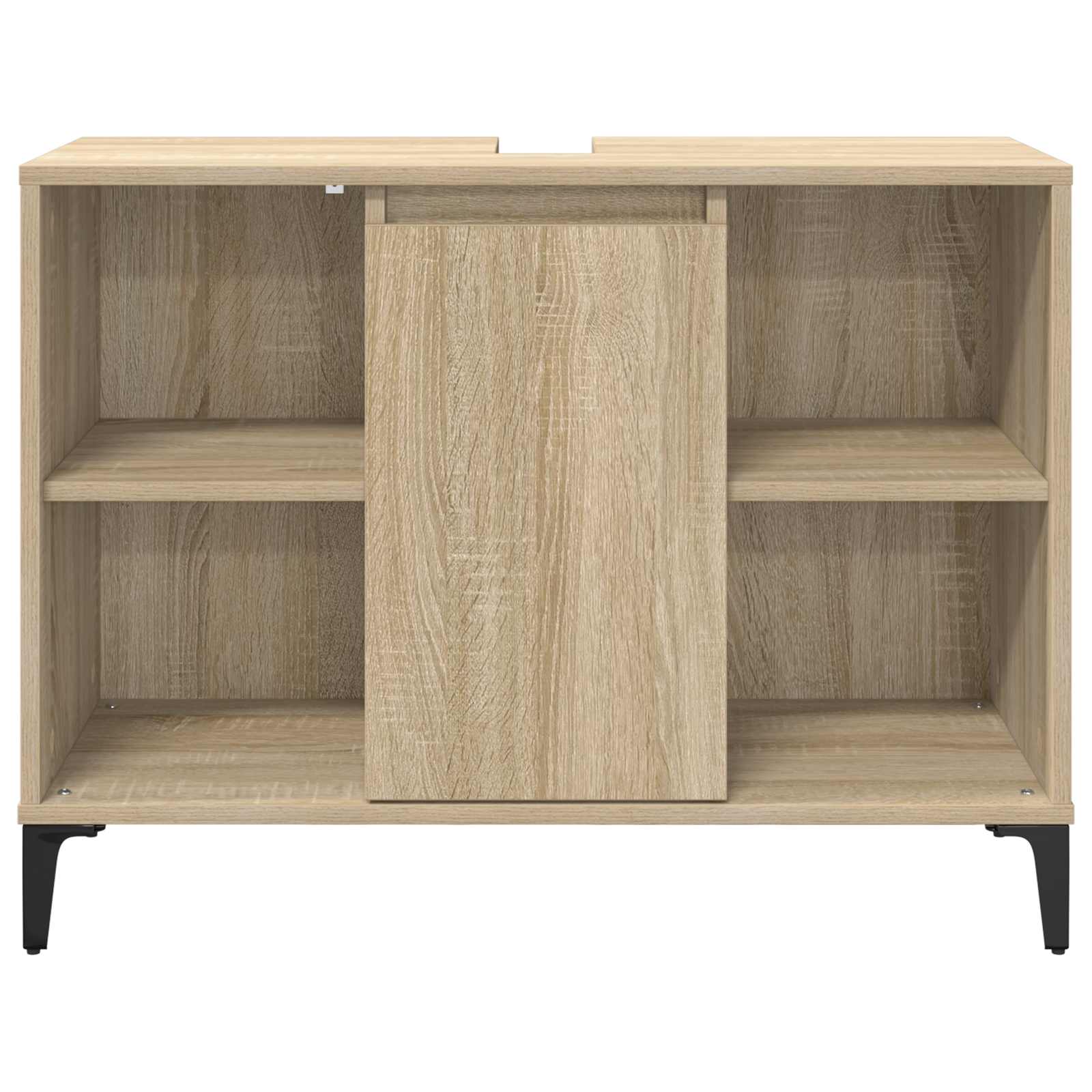 Omarica za umivalnik s polico Sonoma hrast 80 x 33 x 60 cm - slika 6